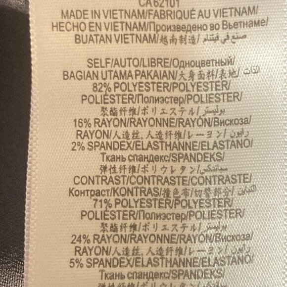 BCBGeneration SZ S navy striped unique vested capelet blazer professional career - Picture 6 of 8